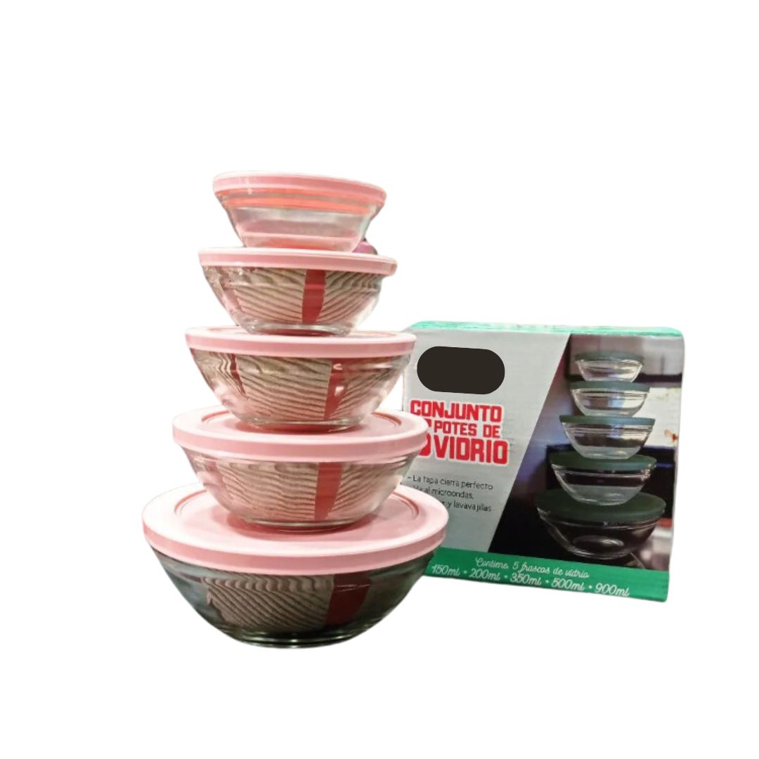 Bowls de Vidrio (Con Tapa)