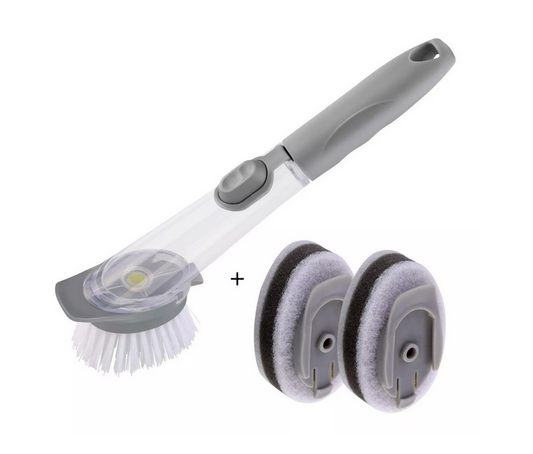 Cepillo De Limpieza Con Dispensador 3 en 1